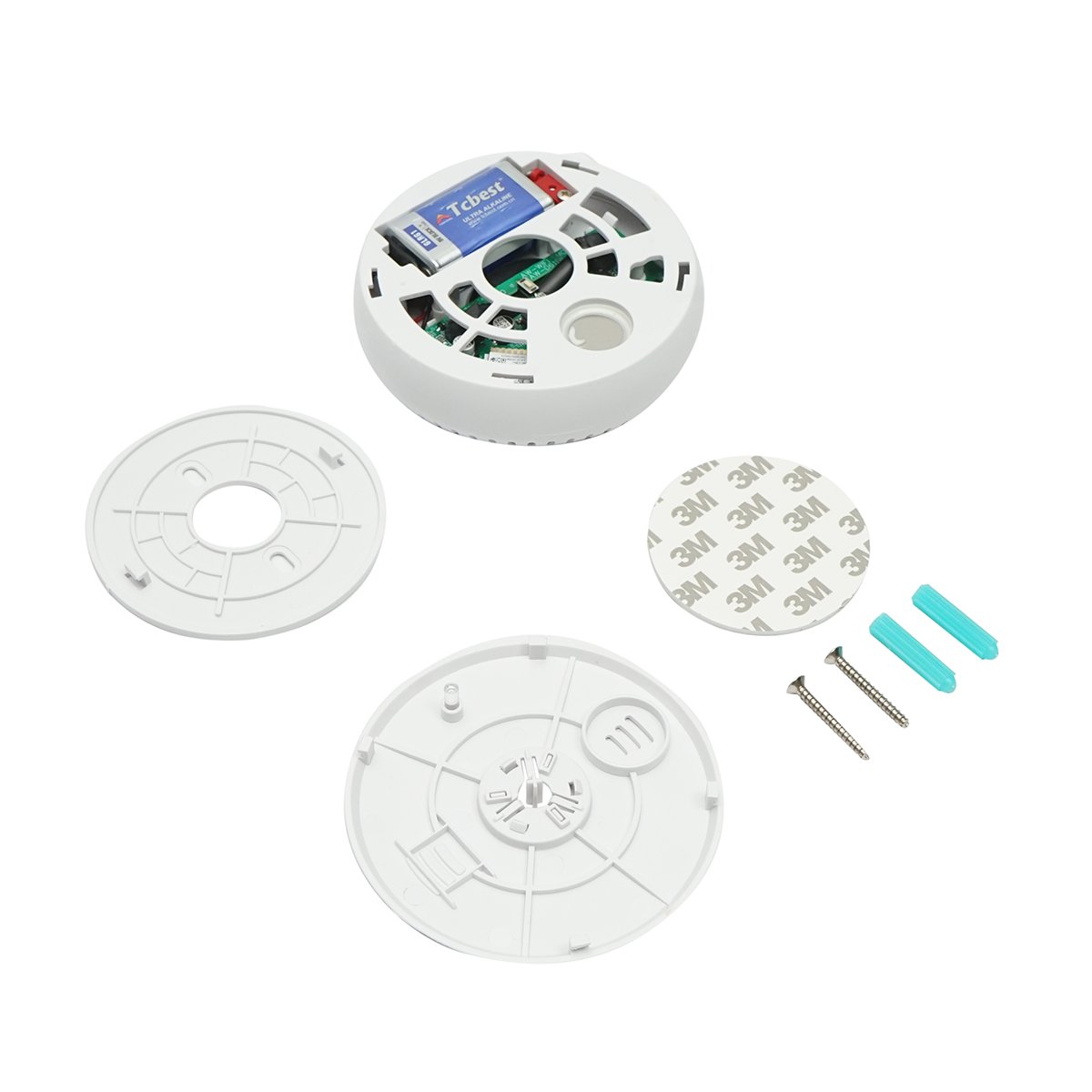 Senzor fum smart WIFI 2.4 GHz, DC9V, aplicatie Tuya Smart